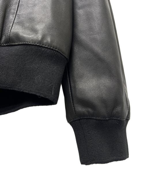 ALL SAINTS（オールセインツ）ALL SAINTS (オールセインツ) TYRO WASHED LEATHER BOMBER JACKET ブラック サイズ:Ｌの古着・服飾アイテム