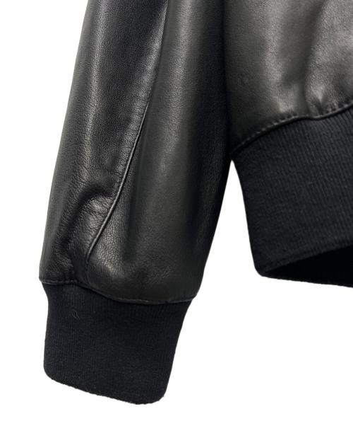 ALL SAINTS（オールセインツ）ALL SAINTS (オールセインツ) TYRO WASHED LEATHER BOMBER JACKET ブラック サイズ:Ｌの古着・服飾アイテム