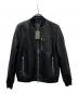 ALL SAINTS（オールセインツ）の古着「TYRO WASHED LEATHER BOMBER JACKET」｜ブラック