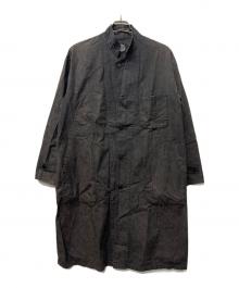 Porter Classic（ポータークラシック）の古着「スタンドカラーコート」｜ブラック