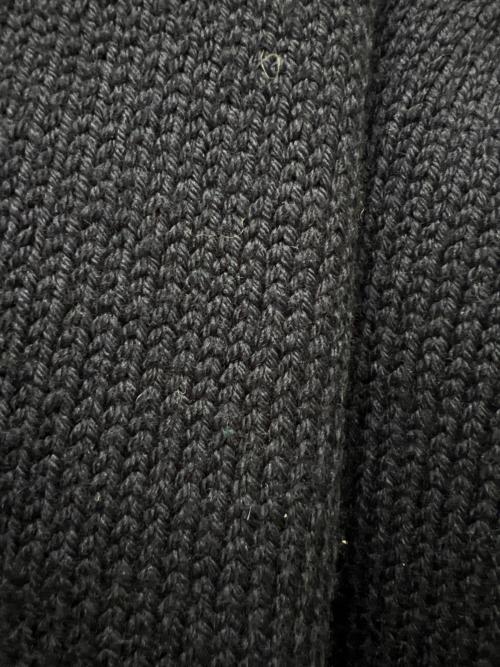 MIU MIU（ミュウミュウ）MIU MIU (ミュウミュウ) ニットカーディガン ネイビー×グリーン サイズ:３８の古着・服飾アイテム