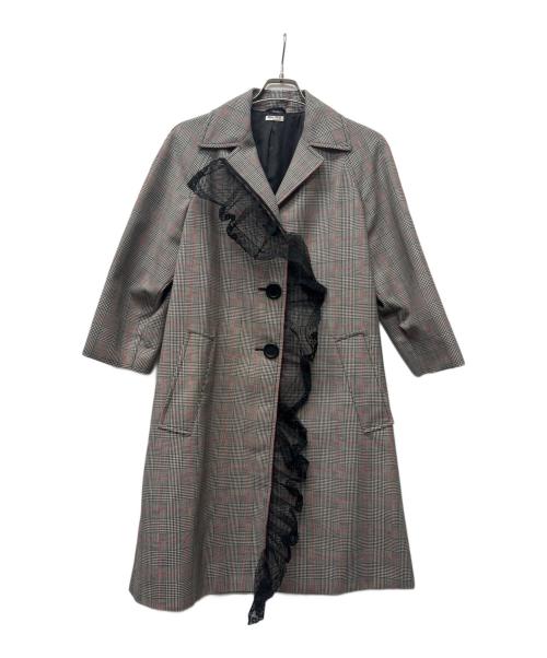 MIU MIU（ミュウミュウ）MIU MIU (ミュウミュウ) コート グレー サイズ:３６の古着・服飾アイテム