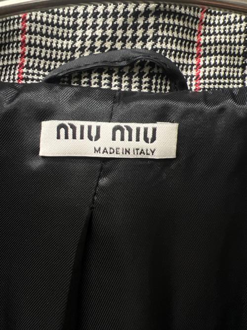 MIU MIU（ミュウミュウ）MIU MIU (ミュウミュウ) コート グレー サイズ:３６の古着・服飾アイテム