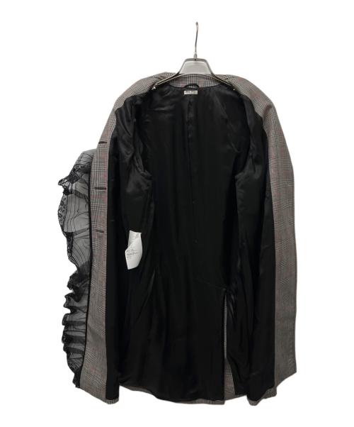 MIU MIU（ミュウミュウ）MIU MIU (ミュウミュウ) コート グレー サイズ:３６の古着・服飾アイテム