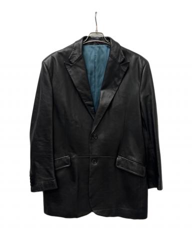 中古・古着通販】VERRI (ヴェリー) レザーコート ブラック サイズ:56