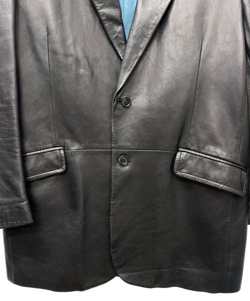 VERRI（ヴェリー）VERRI (ヴェリー) レザーコート ブラック サイズ:５６の古着・服飾アイテム