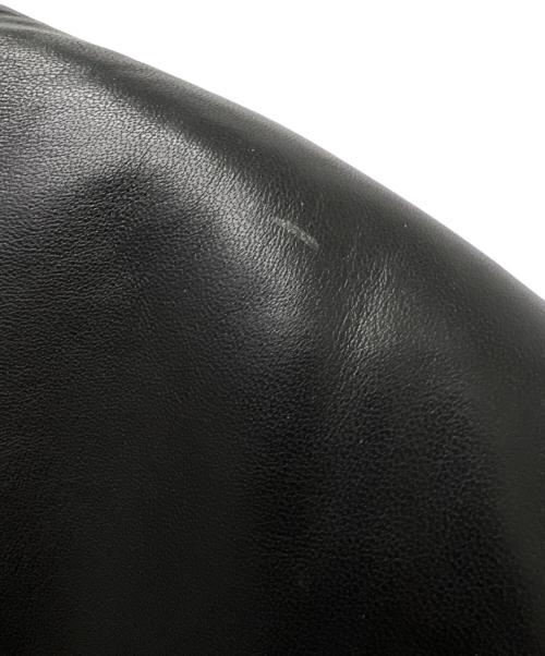 VERRI（ヴェリー）VERRI (ヴェリー) レザーコート ブラック サイズ:５６の古着・服飾アイテム