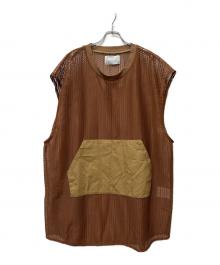 VOAAOV（ヴォアーブ）の古着「ussell Lace N/S LONG TOPS」｜ブラウン