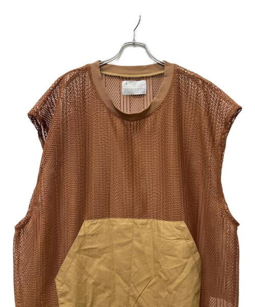 VOAAOV（ヴォアーブ）VOAAOV (ヴォアーブ) ussell Lace N/S LONG TOPS ブラウン サイズ:FREEの古着・服飾アイテム