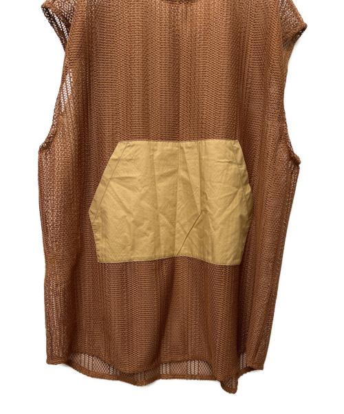 VOAAOV（ヴォアーブ）VOAAOV (ヴォアーブ) ussell Lace N/S LONG TOPS ブラウン サイズ:FREEの古着・服飾アイテム