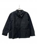 le travailleur galliceル・トラヴァイユール・ガリス）の古着「ブラックモールスキンジャケット」｜ブラック