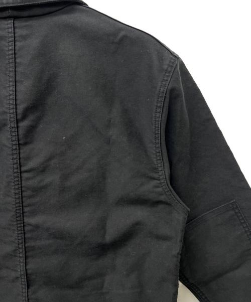 le travailleur gallice（ル・トラヴァイユール・ガリス）le travailleur gallice (ル・トラヴァイユール・ガリス) ブラックモールスキンジャケット ブラック サイズ:６の古着・服飾アイテム