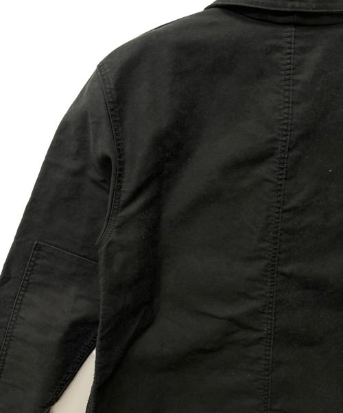 le travailleur gallice（ル・トラヴァイユール・ガリス）le travailleur gallice (ル・トラヴァイユール・ガリス) ブラックモールスキンジャケット ブラック サイズ:６の古着・服飾アイテム