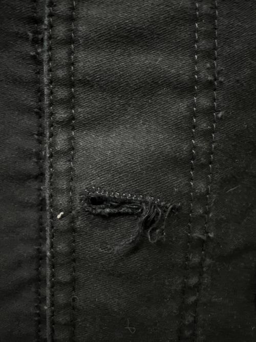 le travailleur gallice（ル・トラヴァイユール・ガリス）le travailleur gallice (ル・トラヴァイユール・ガリス) ブラックモールスキンジャケット ブラック サイズ:６の古着・服飾アイテム