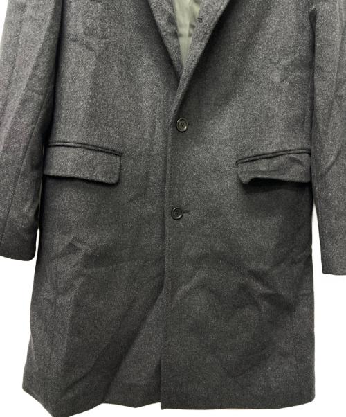 a day in the life（ア デイ イン ザ ライフ）a day in the life (ア デイ イン ザ ライフ) カシミヤブレンド チェスターコート ダークグレー サイズ:Ｌの古着・服飾アイテム