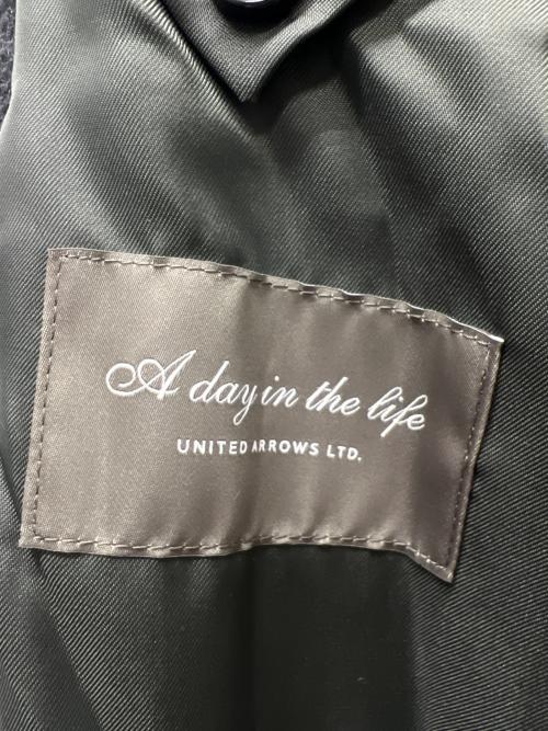 a day in the life（ア デイ イン ザ ライフ）a day in the life (ア デイ イン ザ ライフ) カシミヤブレンド チェスターコート ダークグレー サイズ:Ｌの古着・服飾アイテム