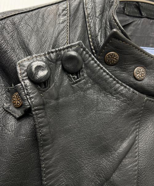 japa（japa）japa (japa) モーターサイクルジャケット ブラック サイズ:３の古着・服飾アイテム