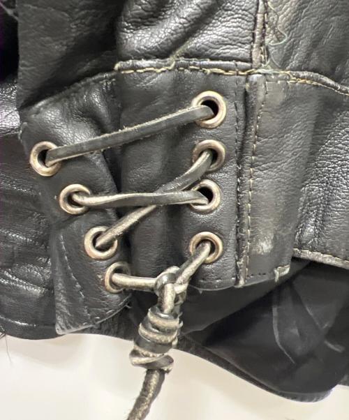 japa（japa）japa (japa) モーターサイクルジャケット ブラック サイズ:３の古着・服飾アイテム