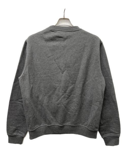 HERMES（エルメス）HERMES (エルメス) empreintes sellier cuir crewneck sweater グレー サイズ:Ｌの古着・服飾アイテム