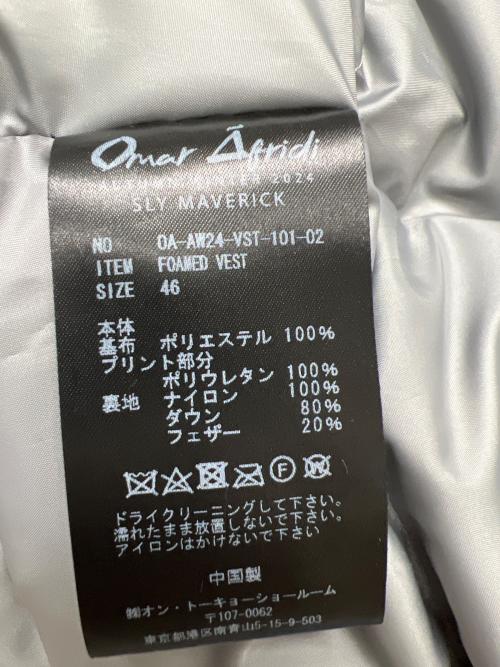 Omar Afridi（オマールアフリディ）Omar Afridi (オマールアフリディ) ダウンベスト グレー サイズ:４６の古着・服飾アイテム