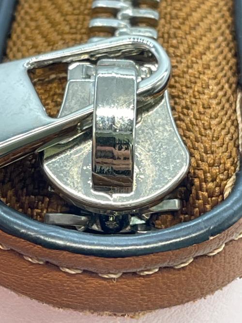 LOEWE（ロエベ）LOEWE (ロエベ) パズル ジップアラウンドウォレット ピンク×ブラウンの古着・服飾アイテム