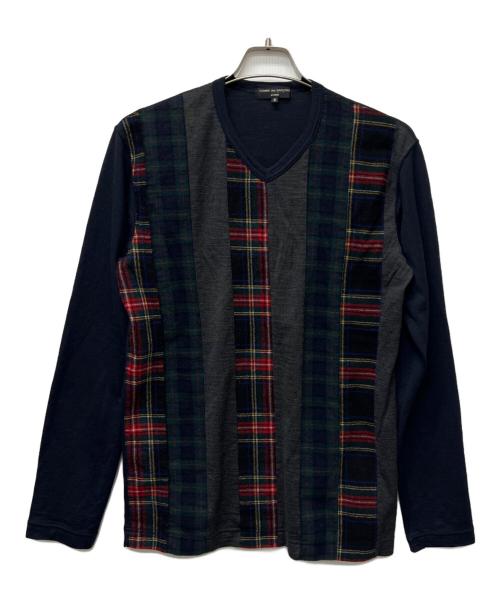 COMME des GARCONS HOMME（コムデギャルソン オム）COMME des GARCONS HOMME (コムデギャルソン オム) 薄手ニット ネイビー サイズ:Ｓの古着・服飾アイテム