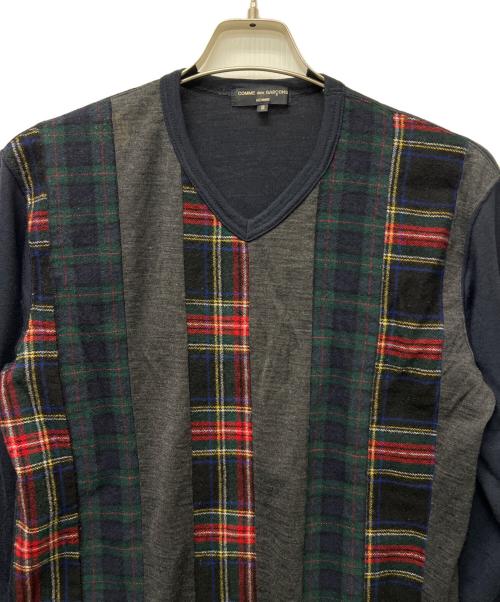 COMME des GARCONS HOMME（コムデギャルソン オム）COMME des GARCONS HOMME (コムデギャルソン オム) 薄手ニット ネイビー サイズ:Ｓの古着・服飾アイテム