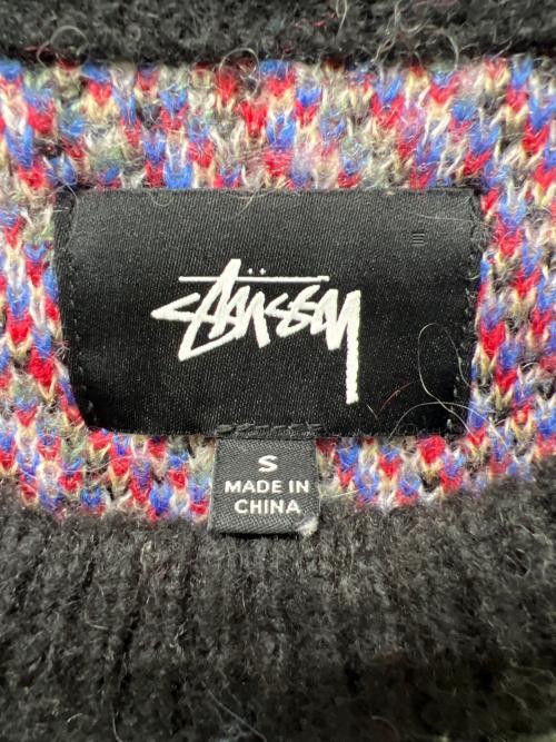 stussy（ステューシー）stussy (ステューシー) モヘア混チェックニット グリーン サイズ:Ｓの古着・服飾アイテム