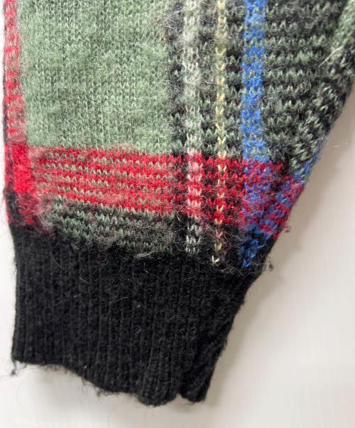 stussy（ステューシー）stussy (ステューシー) モヘア混チェックニット グリーン サイズ:Ｓの古着・服飾アイテム