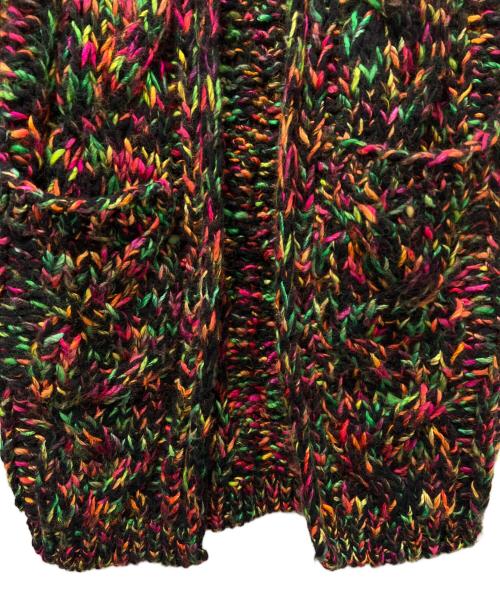 CABAN（キャバン）CABAN (キャバン) ウールミックス ハンドニットカーディガン ブラック サイズ:FREEの古着・服飾アイテム