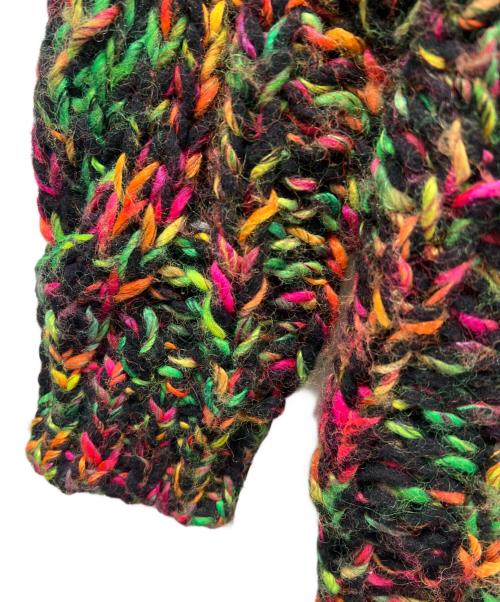 CABAN（キャバン）CABAN (キャバン) ウールミックス ハンドニットカーディガン ブラック サイズ:FREEの古着・服飾アイテム