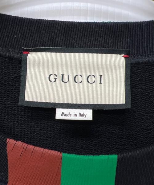 GUCCI（グッチ）GUCCI (グッチ) クルーネックスウェット ネイビー サイズ:ＸＳの古着・服飾アイテム