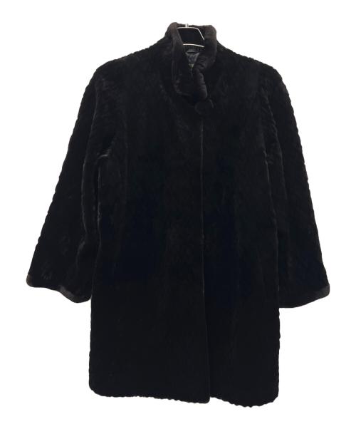 VALENTINO（ヴァレンティノ）VALENTINO (ヴァレンティノ) ミンクコート ブラック サイズ:FREEの古着・服飾アイテム