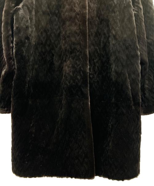 VALENTINO（ヴァレンティノ）VALENTINO (ヴァレンティノ) ミンクコート ブラック サイズ:FREEの古着・服飾アイテム