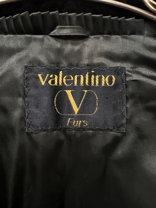 VALENTINO（ヴァレンティノ）VALENTINO (ヴァレンティノ) ミンクコート ブラック サイズ:FREEの古着・服飾アイテム