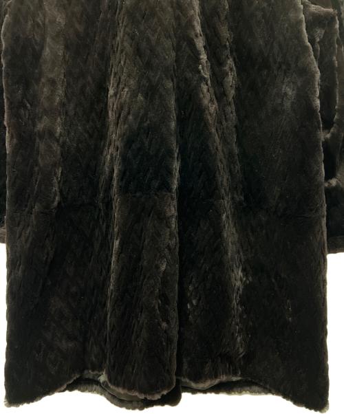 VALENTINO（ヴァレンティノ）VALENTINO (ヴァレンティノ) ミンクコート ブラック サイズ:FREEの古着・服飾アイテム