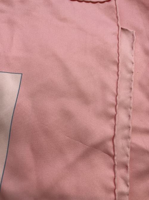 HERMES（エルメス）HERMES (エルメス) スカーフ ピンク×スカイブルーの古着・服飾アイテム