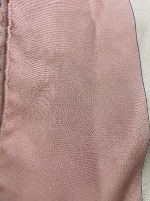 HERMES（エルメス）HERMES (エルメス) スカーフ ピンク×スカイブルーの古着・服飾アイテム