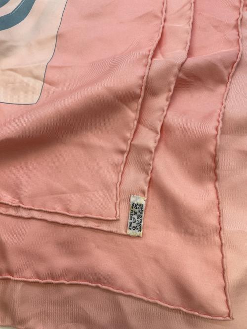HERMES（エルメス）HERMES (エルメス) スカーフ ピンク×スカイブルーの古着・服飾アイテム