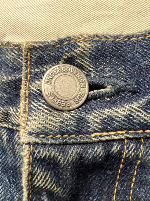 UNDERCOVERISM（アンダーカバーイズム）UNDERCOVERISM (アンダーカバーイズム) ハイブリッドカーゴパンツ ブルー×オリーブ サイズ:３の古着・服飾アイテム