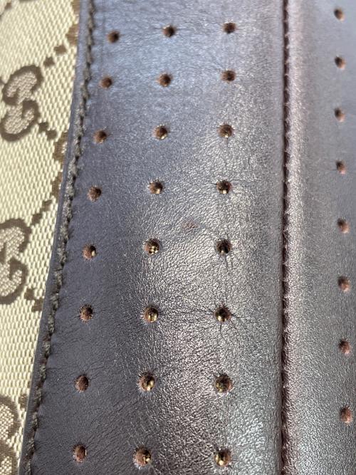 GUCCI（グッチ）GUCCI (グッチ) ショルダーバッグ ベージュ×ブラウンの古着・服飾アイテム