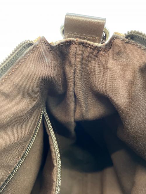 GUCCI（グッチ）GUCCI (グッチ) ショルダーバッグ ベージュ×ブラウンの古着・服飾アイテム