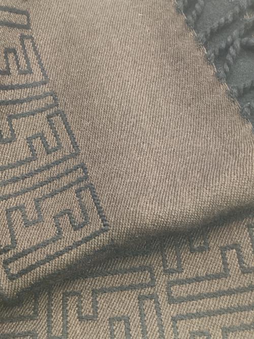 FENDI（フェンディ）FENDI (フェンディ) マフラー ブラック×ブラウンの古着・服飾アイテム