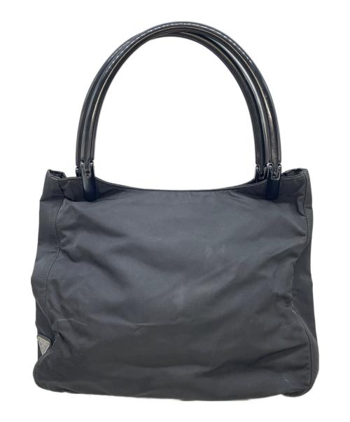 PRADA（プラダ）PRADA (プラダ) ナイロンハンドバッグ ブラックの古着・服飾アイテム
