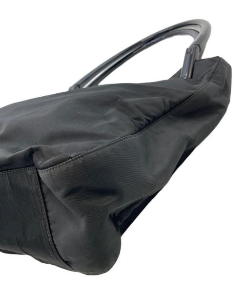 PRADA（プラダ）PRADA (プラダ) ナイロンハンドバッグ ブラックの古着・服飾アイテム