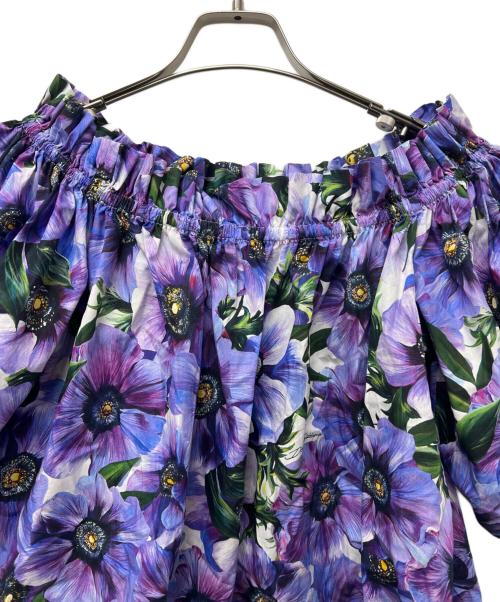 DOLCE & GABBANA（ドルチェ＆ガッバーナ）DOLCE & GABBANA (ドルチェ＆ガッバーナ) 半袖ブラウス パープル サイズ:３８の古着・服飾アイテム