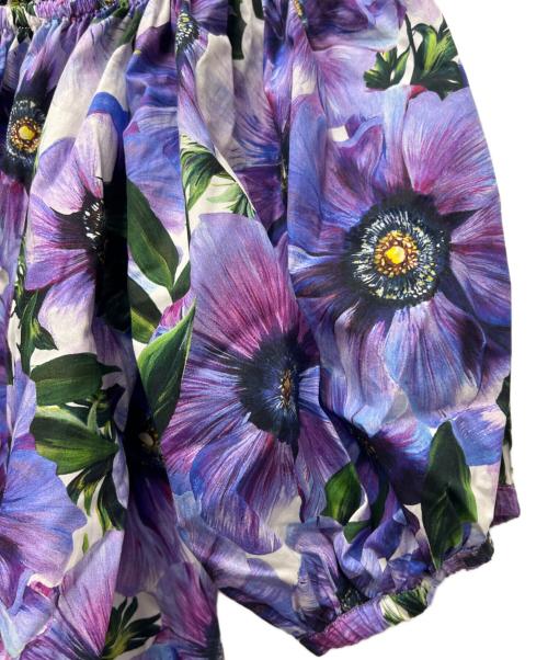 DOLCE & GABBANA（ドルチェ＆ガッバーナ）DOLCE & GABBANA (ドルチェ＆ガッバーナ) 半袖ブラウス パープル サイズ:３８の古着・服飾アイテム