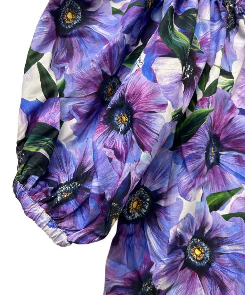 DOLCE & GABBANA（ドルチェ＆ガッバーナ）DOLCE & GABBANA (ドルチェ＆ガッバーナ) 半袖ブラウス パープル サイズ:３８の古着・服飾アイテム