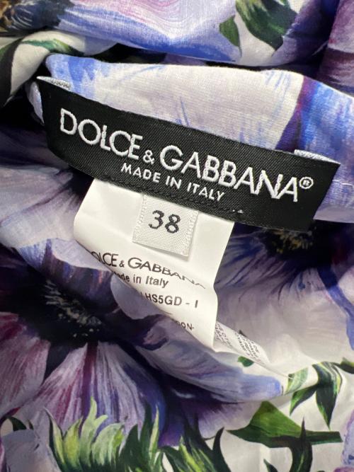 DOLCE & GABBANA（ドルチェ＆ガッバーナ）DOLCE & GABBANA (ドルチェ＆ガッバーナ) 半袖ブラウス パープル サイズ:３８の古着・服飾アイテム