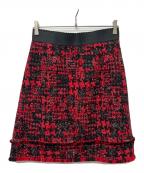 DOLCE & GABBANAドルチェ＆ガッバーナ）の古着「ミニスカート」｜レッド×ブラック